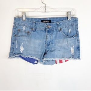 Forever 21 Blue Denim Low Rise Jean Shorts Size 26